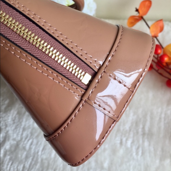 Louis Vuitton Rose Velours Vernis Alma BB - Picture 9 of 16